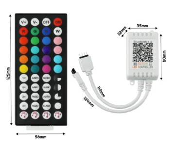 Контроллер RGB для светодиодной ленты + приложение Bluetooth Music Phone 1 вход