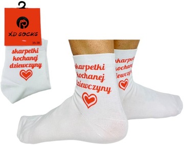 SKARPETY 39-42 prezent na WALENTYNKI walentynka DZIEŃ KOBIET dziewczyny WZO