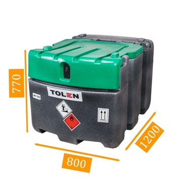 Mobilny Zbiornik do Paliwa Olej ON 425L Pompa PIUSI 230V Licznik Wskaźnik