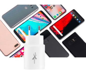 ŁADOWARKA SIECIOWA 20W | USB TYP-C (PD) + USB (QC)