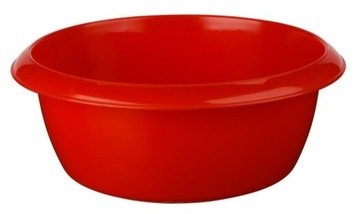 Miska kuchenna okrągła 0,6L czerwona plastikowa