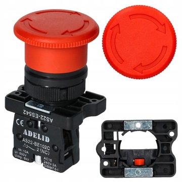 PRZYCISK BEZPIECZEŃSTWA GRZYBEK AWARYJNY XB2 ES542