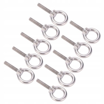 10 pcs. Eye Bolt 304 Stainless Steel For