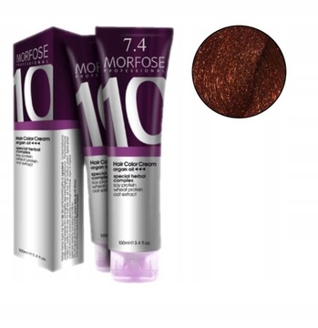 MORFOSE 10 CREME FARBA DO WŁOSÓW KREM KOLORYZUJĄCY ARGAN OIL 7.4 100ML