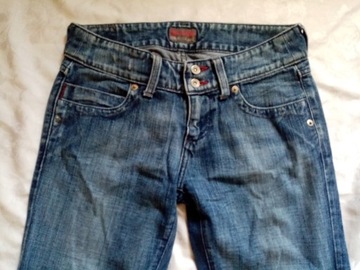 spodnie jeans dżinsy biodrówki BIG STAR r.S / 36~lekkie dzwony