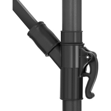 Зонт садовый со штангой, круглый, наклоняемый, диаметр. 300 см серо-коричневый УФ