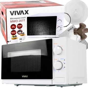 MIKROFALÓWKA WOLNOSTOJĄCA 20L KUCHENKA MIKROFALOWA 700W MIKROFALA TANIA