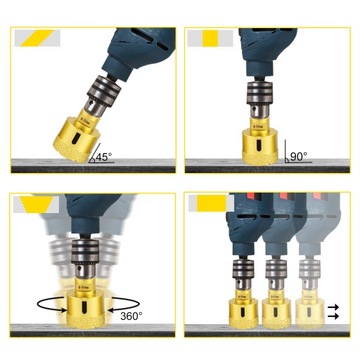 Алмазная коронка VEVOR, лезвие 20-68 мм