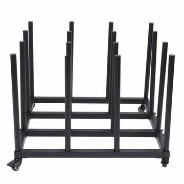 Передвижная тележка для хранения винила. Стальная трубка. Универсальный и устойчивый держатель виниловых рулонов.