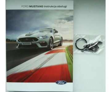 FORD MUSTANG VI 2017-2023 Polska instrukcja obsługi 2021r + brelok Mustang