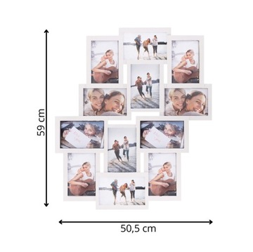 НАБОР МУЛЬТИРАМА ИЗ 12 ФОТОРАМОК БЕЛАЯ РАМКА МУЛЬТИ ФОТОГАЛЕРЕЯ КОЛЛАЖ