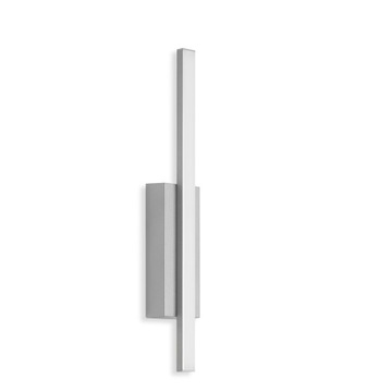 KINKIET ZEWNĘTRZNY METALOWY 37 cm, 4W LED SILVER