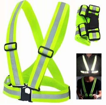 Светоотражающий жилет для бега на мотоцикле