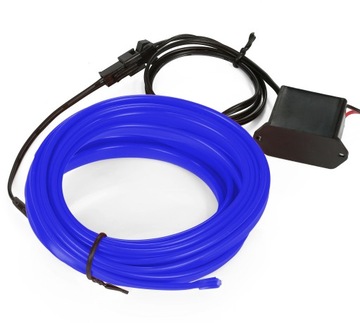 Światłowód EL WIRE LED Taśma Ambient 3M Niebieski