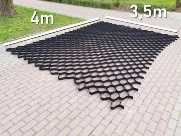 Ячеистая георешетка Геосетка 5см 4м х 3,5м ПЛОТНАЯ