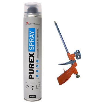 PUREX Piana Termoizolacyjna Natryskowa Ociepleniowa BARDZO WYDAJNA+PISTOLET
