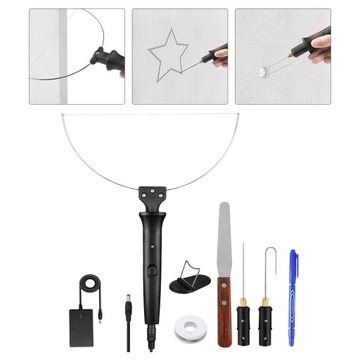 Набор из 9 предметов, резак для пенопласта с горячей проволокой, вилка европейского стандарта