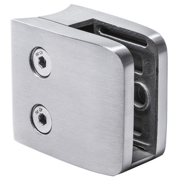 Uchwyt do szkła prostokątny 52x52x32mm + wspornik