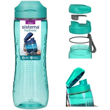 БУТЫЛКА ДЛЯ ВОДЫ SISTEMA ДЛЯ ОФИСА, ШКОЛЫ, ВЕЛОСИПЕДА, тритан актив, 800 мл