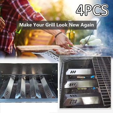 4x нагревательная палатка для гриля из нержавеющей стали, 15-дюймовая трубчатая горелка с