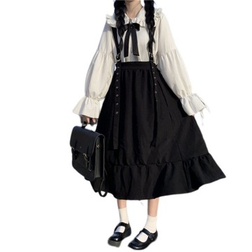 Lolita Słodki Koszula Student Sukienka Cosplay