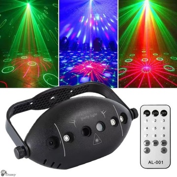 6 OTWORÓW 72 WZORY LASEROWE ŚWIATŁO DYSKOTEKOWE SCENICZNE ŚWIATŁA Z WTYCZKĄ