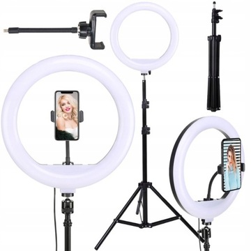 КОЛЬЦЕВАЯ СВЕТОДИОДНАЯ ЛАМПА ДЛЯ СЕЛФИ, ПОДСТАВКА ДЛЯ КОЛЬЦА, ПРОЧНАЯ