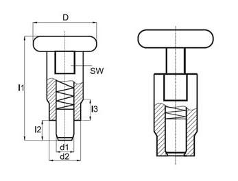 УСТАНОВОЧНЫЙ ШПИН БЕЗ ЗАМКА МЕТАЛЛ М12х1,75мм
