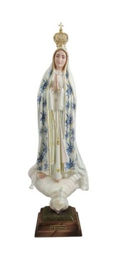 FIGURA MATKA BOŻA FATIMSKA 44 CM szklane oczy