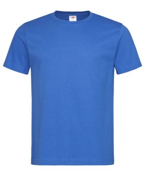 T-Shirt Koszulka Gruba 190g Niebieska XXL