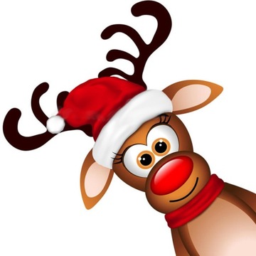 NAKLEJKI ŚWIĄTECZNE NA PAZNOKCIE RENIFERY M42