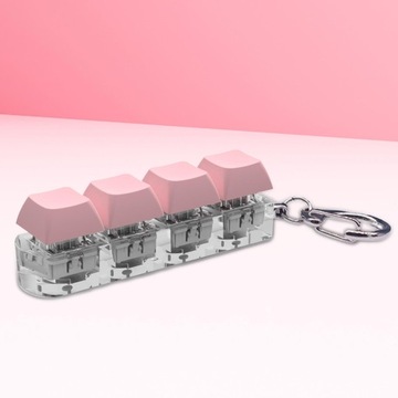 Брелок-клавиатура с непоседами, сенсорная игрушка для подростков, детей, мальчиков и девочек, розовый цвет