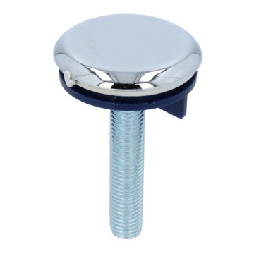 Zaślepka Zlewu Przelewu 50 mm Korek ZATYCZKA UMYWALKI Zlewozmywaka Chrom