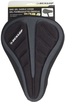 ГЕЛЕВЫЙ ЧЕХОЛ НА ВЕЛОСИПЕДНОЕ СЕДЛО, ЧЕРНЫЙ DUNLOP