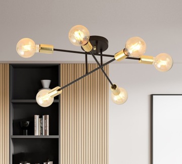 LOFT DESIGN VEKEN 6 LED ПОТОЛОЧНЫЙ СВЕТИЛЬНИК от EMIBIG
