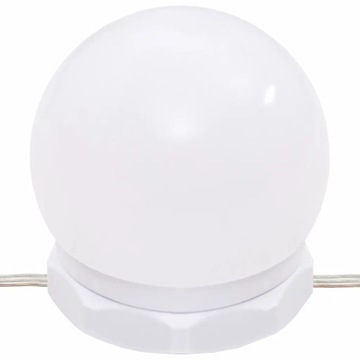 vidaXL Туалетный столик со светодиодной подсветкой, белый