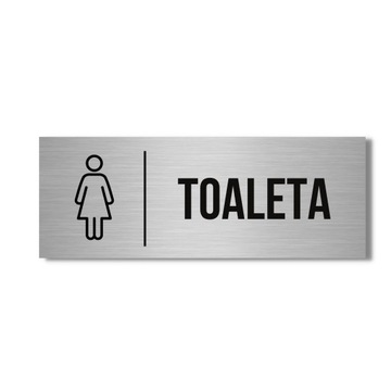 TABLICZKA TABLICA TOALETA DAMSKA WC 20x10 MODERN