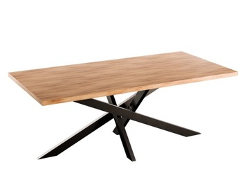 Stół do Salonu i Jadalni Pająk LOFT 200x90cm EGGER HALIFAX HIKORA LOFT