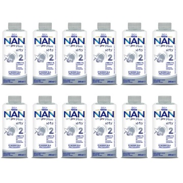 NAN Optipro plus 2 w płynie 12x200 ml