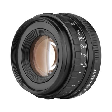 50mm F1.7 duża przysłona obiektywu aparatu manualnego ostrości głównego