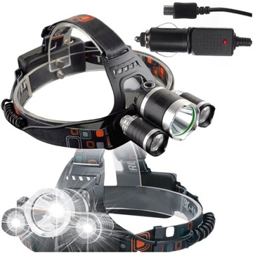 MOCNA LATARKA CZOŁOWA LED REFLEKTOR NA GŁOWĘ COB