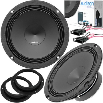 MOCNE GŁOŚNIKI SAMOCHODOWE AUDISON 165MM BASOWE 210W DO VW T5 Multivan