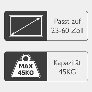 КРЕПЛЕНИЕ ДЛЯ ТВ 23-60 ПОВОРОТНОЕ, ПРОЧНАЯ КОНСТРУКЦИЯ, 45 кг