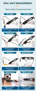 Ручной мультиметр ANENG A3002, цифровой, 4000 отсчетов