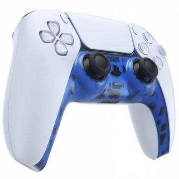 СИНИЙ ТР. ДЕКОР ПЕРЕДНЕЙ ПАНЕЛИ КОРПУСА PS5 PAD РАСПРОДАЖА!