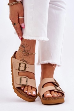 ТАПОЧКИ ЖЕНСКИЕ КЛАССИЧЕСКИЕ BIG STAR LL274478 БЕЖЕВЫЙ 38