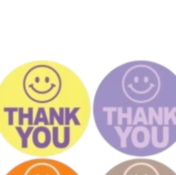 Naklejki motywacyjne 500 Szt dla dzieci na rolce Thank you prezent