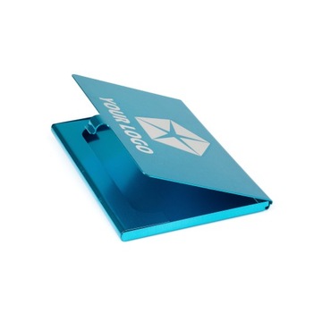 WIZYTOWNIK WIZYTOWNIKI REKLAMOWE Z GRAWEREM Z LOGO ALUMINIOWE 10 SZT