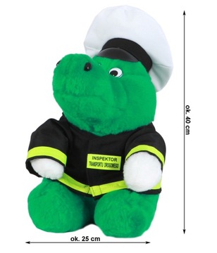 Талисман-крокодил Инспектор дорожного транспорта ITD Безопасно на дороге!