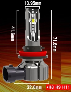 СВЕТОДИОДНЫЕ ЛАМПЫ E2 H8 H9 H11 GC 5530 Сверхмощная светодиодная лампа СПЕЦИАЛЬНЫЙ IP68